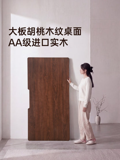 SIHOO D05S Pro 胡桃木色實木電動升降桌產品圖 02