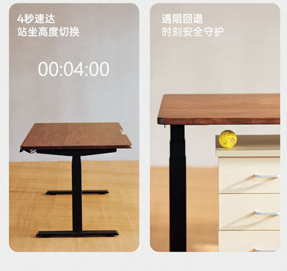 SIHOO D05S Pro 胡桃木色實木電動升降桌產品圖 16
